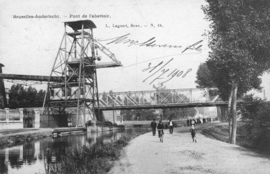 Cureghem 31-07-1908 BRUXELLES ANDERLECHT PONT DE L ABATTOIR.jpg
